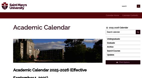 smu-ca-public.courseleaf.com - Academic Calendar | Saint Mary... - Smu ...