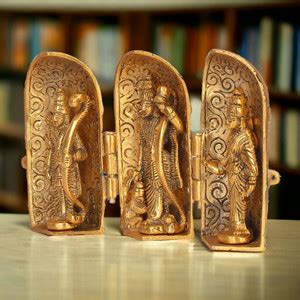 DreamKraft Shri Ram Darbar Statue Foldable Box Pooja Lord Rama Laxman ...