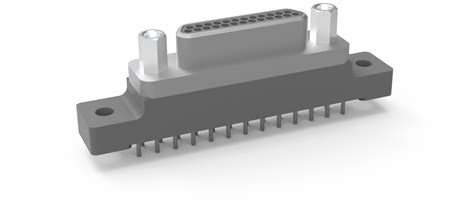 Micro-D, Metal, Rear Panel Mount, Cable Mount Receptacle, Interfacial ...