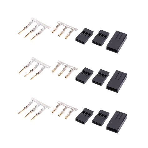 Servo Plug Kit, JR Integrated Male Female Connector Crimp Kit for RC ...