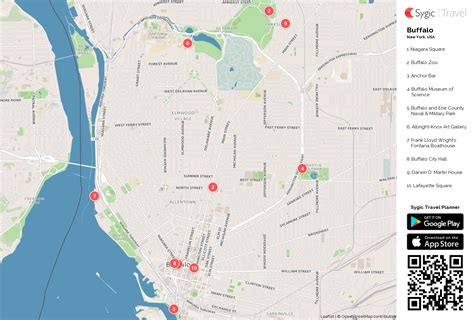 Map Of Doubletree Club Buffalo Downtown Buffalo