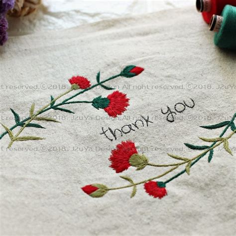 Image result for 3D Embroidery Carnation Tutorial