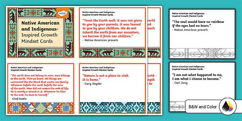 Inspirational Native American Quotes Flashcards | Twinkl USA