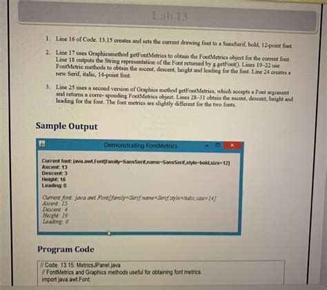 Image result for Java/Oracle Font Metrics