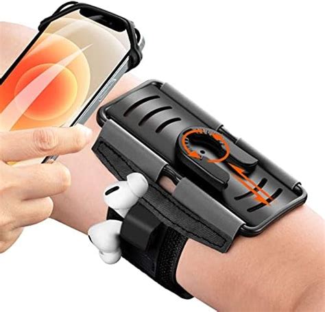 newppon 180 rotatable Running Phone Armband with Key Holder for Sports ...