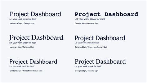 Font For Dashboard