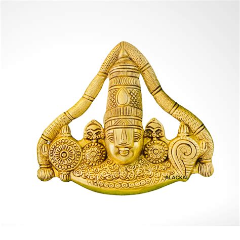 BRASS PERUMAL | TIRUPATHI BALAJI IDOL - WALL HANGING – Alackal Bell Metals