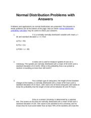 Image result for Normal Distribution Problems with Answers