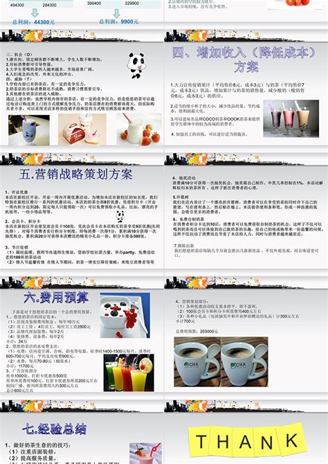奶茶店营销方案策划书通用ppt模板_卡卡办公
