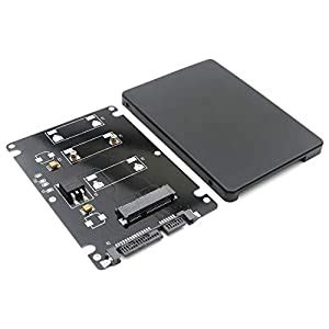 Mini PCI-E mSATA SSD to 2.5" SATA Hard Disk Enclosure Case Converter ...
