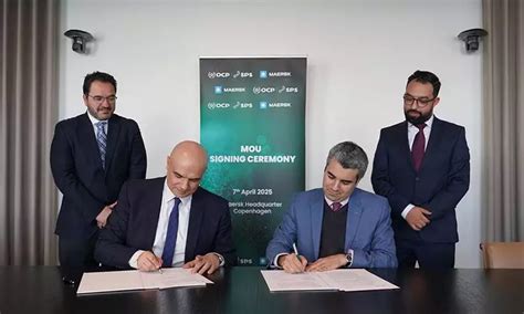 Maersk, OCP Group sign deal for sustainable supply chain solutions