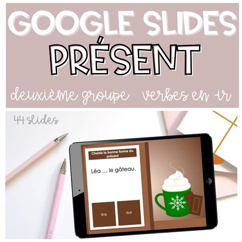 GOOGLE SLIDES Présent Indicatif Deuxième groupe - Verbe en ir - Autonomie, Etude de la Langue ...