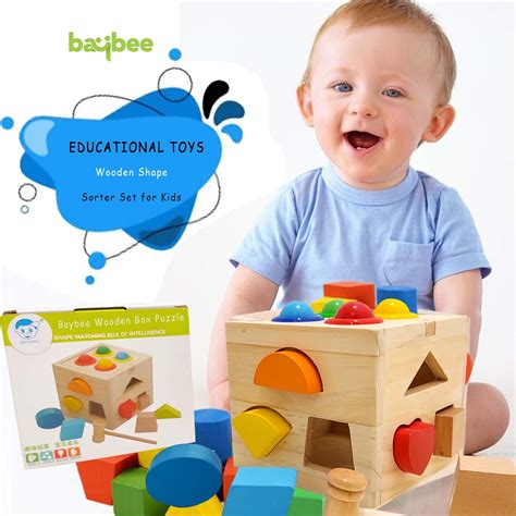 Baybee Wooden Hammer Case Toy Knock Pounding Bench for Kids, Education ...