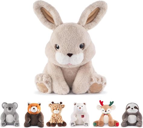Amazon.com: Niuniu Daddy 14" | 3.5 Pound Rabbit Weighted Bunny Stuffed ...