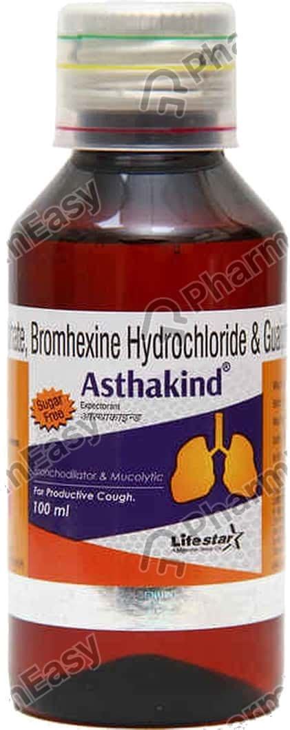 Asthakind Sugar Free Bottle Of 100ml Expectorant: Uses, Side Effects ...