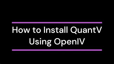 How to Install Quantv 的图像结果