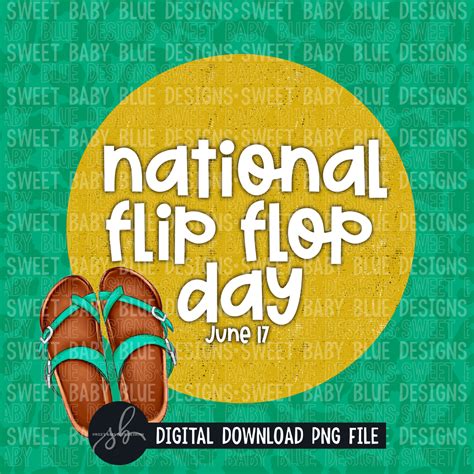National flip flop day- Interactive post- 2022- PNG file- Digital Down ...