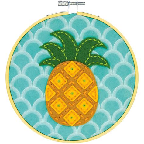 Dimensions Needlecrafts 72-75112 Pineapple, Learn a Craft Felt Applique ...