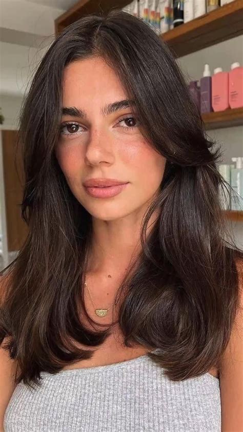 Hair inspo curtain bangs layers hair cut hair cut inspiration bangs ...