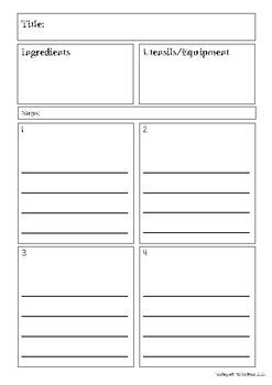 Image result for Procedure Writing Template