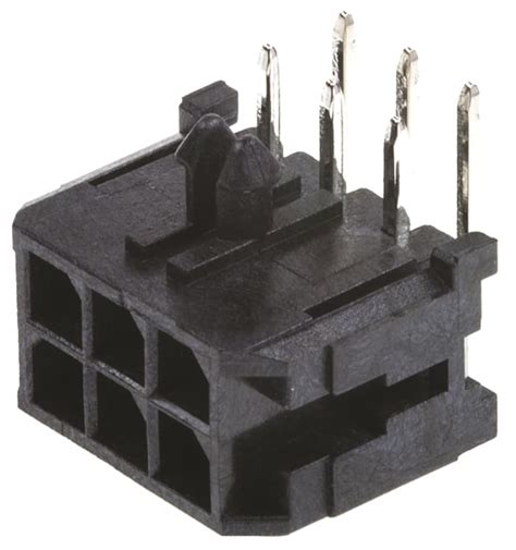 43045-0600 Molex | Molex Micro-Fit 3.0 Series Right Angle Through Hole ...