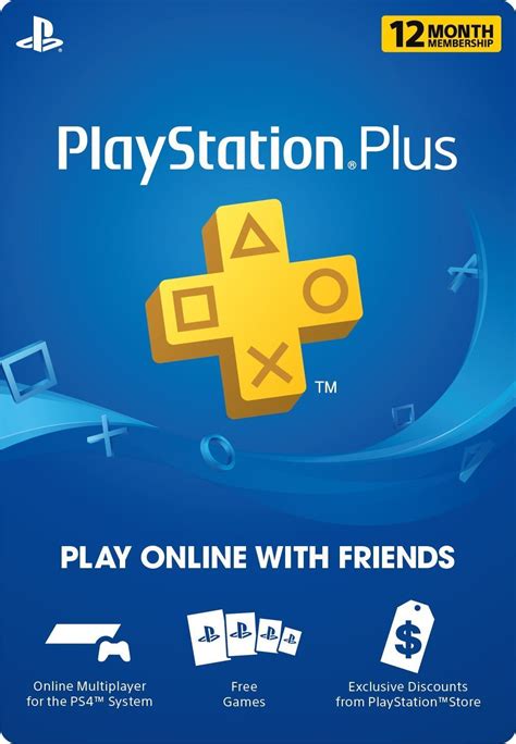 Buy 12 Month Playstation Plus Psn Membership Card (New) 1 Year Online ...