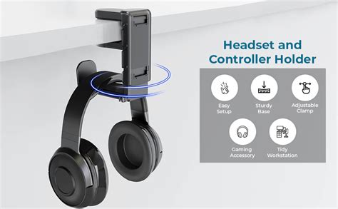ZORBES® 3-in-1 PC Gaming Headset&Controller Holder, Headphone Stand ...