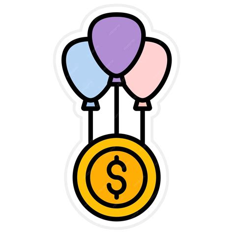 Premium Vector | Balloon Loan icon vector image Can be used for Finance