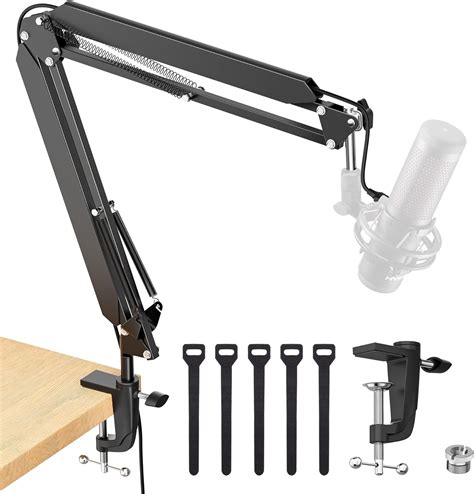 Amazon.com: InnoGear Mic Stand Desk, Microphone Boom Arm with Cable ...