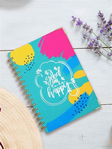 Doodle Undated Daily Planner I Weekly Planner I A5 I Hard Cover I Wiro ...