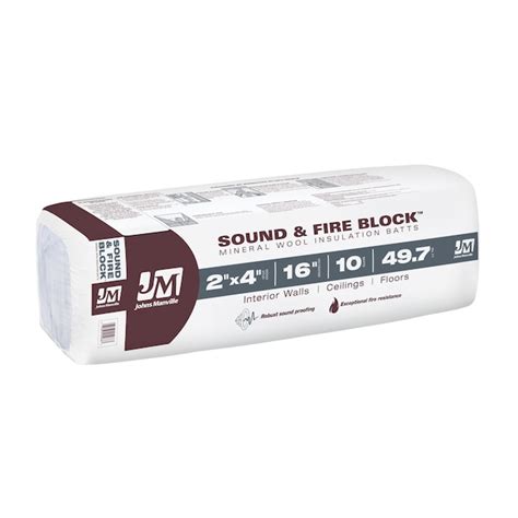 Johns Manville R- Wall Unfaced Mineral wool Batt Insulation 49.77-sq ft ...