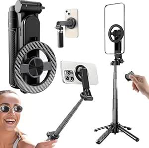 Suicune 4-in-1 Multifunctional 360° Rotation Magnetic Selfie Stick with ...