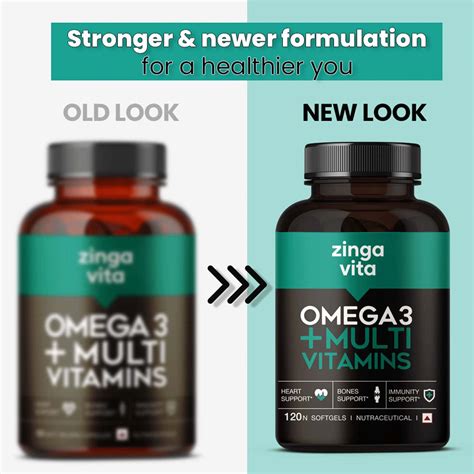 Buy ZINGAVITA MULTIVITAMIN + OMEGA 3 FISH OIL FOR MEN & WOMEN 120 ...