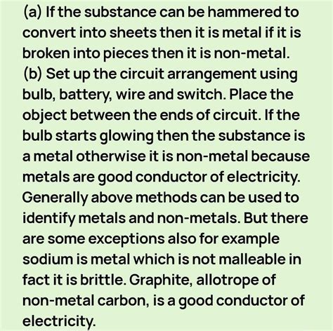 (b) Name the metals with which the bulb will easily glow.(c) Out of all ...