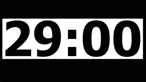 29 Minute Countdown Timer with Alarm - YouTube