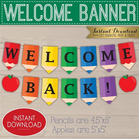 Welcome Banner Printable