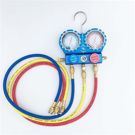 Buy AC Vacuum Pump Exhaust Manifolds Pressure Gauge Air Conditioning ...