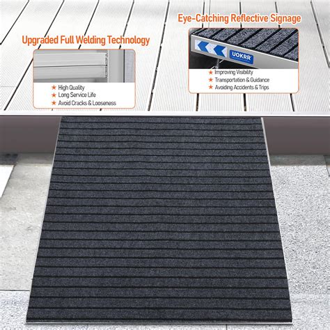 Snapklik.com : UOKRR Aluminum Threshold Ramp For Wheelchairs, 3.4-7.1" Rise Door Ramps For ...