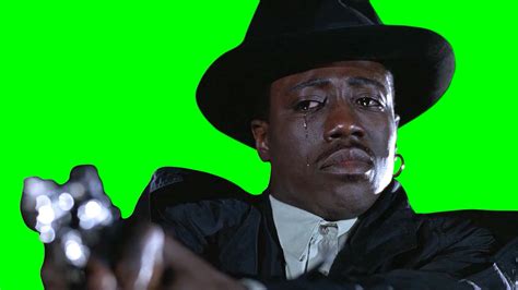 Wesley Snipes crying while holding a gun meme - New Jack City (Green ...