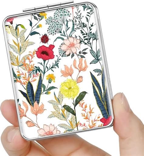 FEELHIGH Pocket Mirror, Small Travel Mirror with Magnification ...