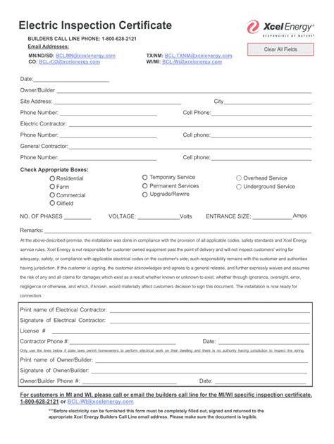 Image result for Electrical Installation Certificate Example