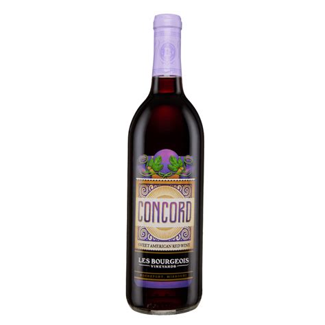 Concord Sweet Red Wine | Les Bourgeois Vineyards