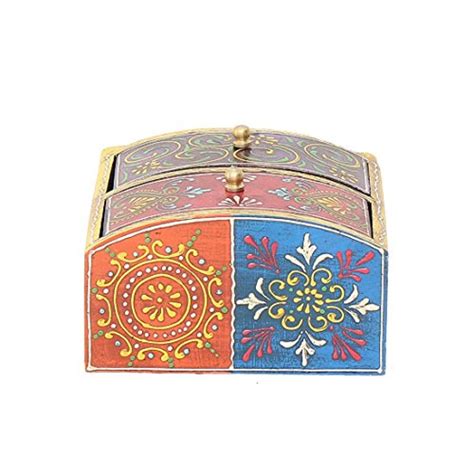 Buy APKAMART Handicraft Jewelry Box - 6 Inch Height - Wooden Decorative ...
