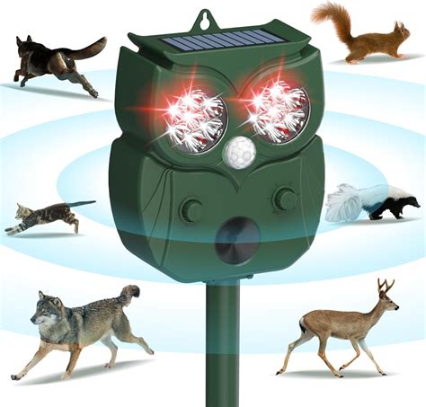 Amazon.com: ChienMin Animal Repeller, Raccoon Repellent Ultrasonic ...