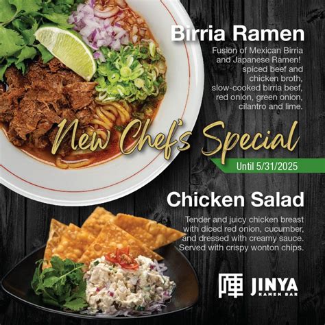JINYA Ramen Bar Unveils New Chef’s Specials to Welcome Spring ...