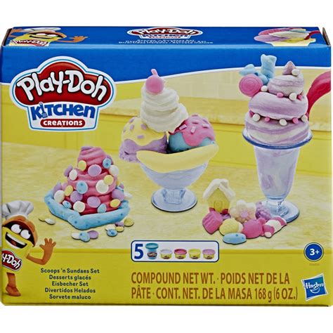 Hasbro Play-Doh Kitchen Kits Ice Cream Desserts E7253 / E7275 | Toys ...