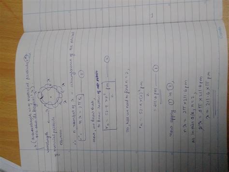 [Solved] in hydrogen atom, the de Broglie wavelength of an electron in ...