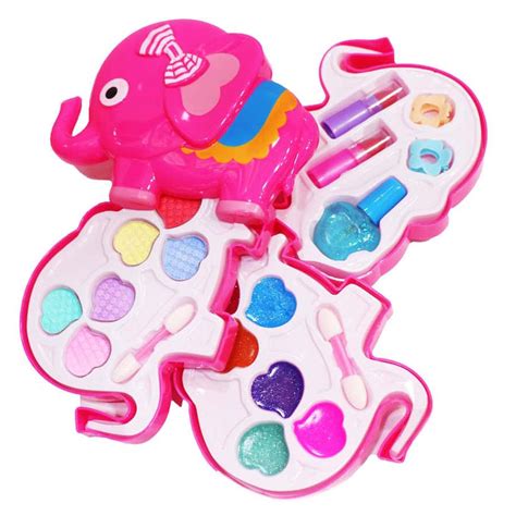 Buy Plutofit Elephant Kids Make Up Set, Pretend Play Beauty Makeup Kit ...