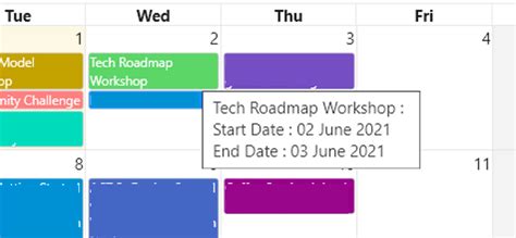 Solved: Multi-day events not showing in calendar visual - Microsoft ...