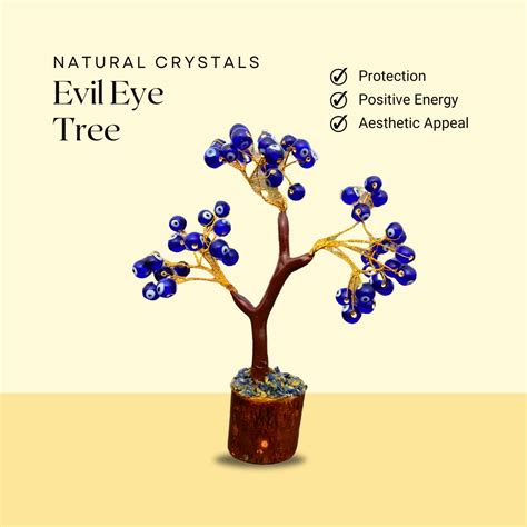 Blue Evil Eye Tree for Protection, Positivity & Spiritual Energy ...